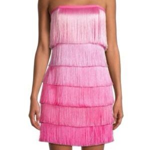 NWT MILLY Nuoir Ombre Fringe Dress size 10